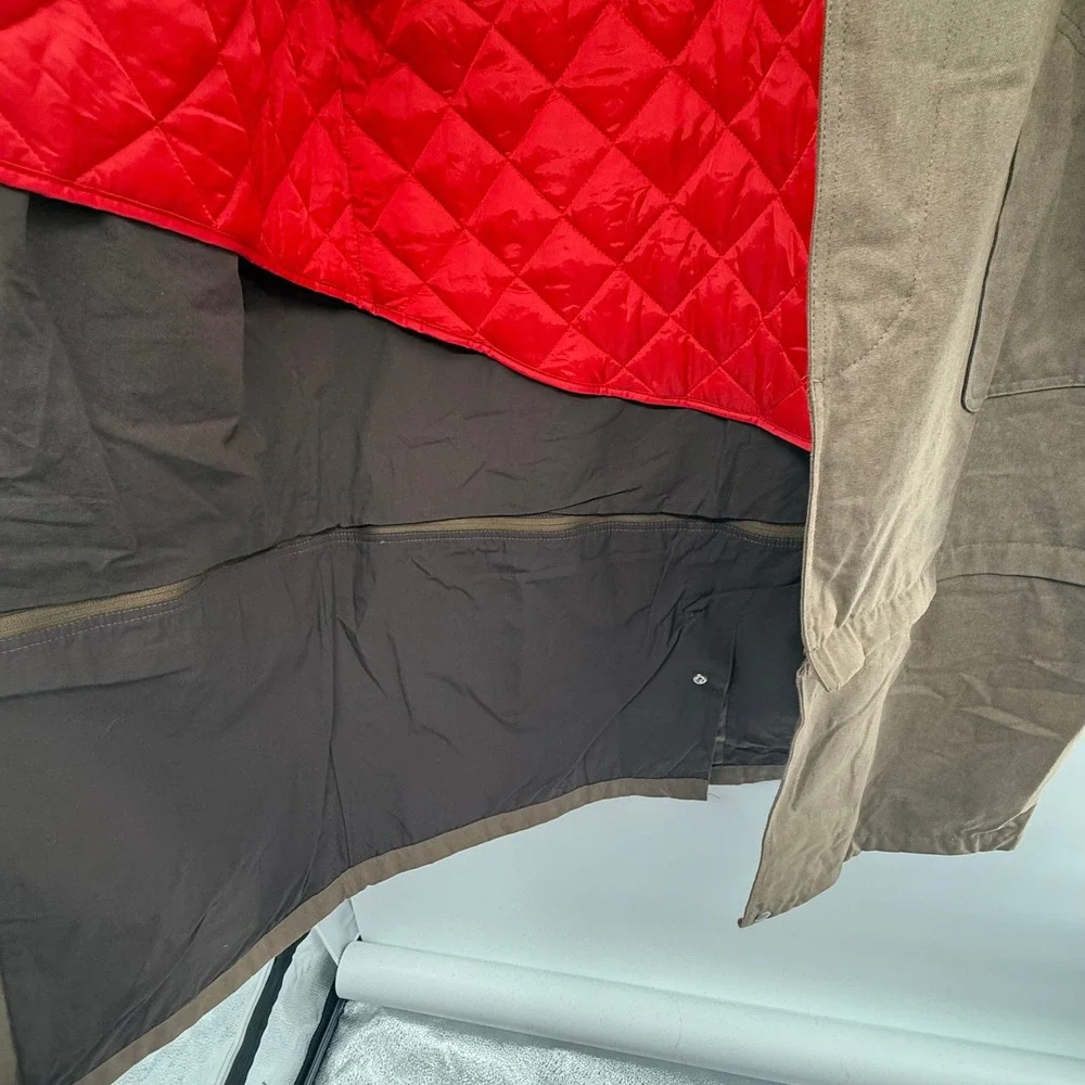 Vintage Marlboro Archive Modular Coat Men XL Brown Cotton Leather Collar Quilted